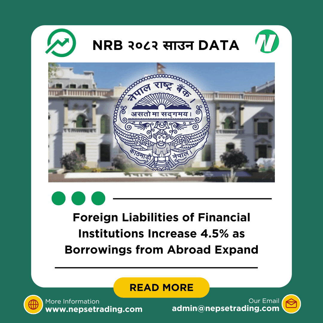 Foreign Liabilities of Financial Institutions Increase 4.5% as Borrowings from Abroad Expand