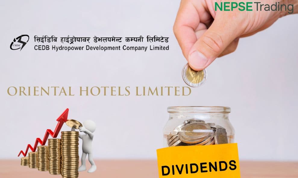 सीइडीबी हाइड्रोपावर र ओरियन्टल होटल्सको लाभांश सुरक्षित गर्ने अन्तिम दिन आज