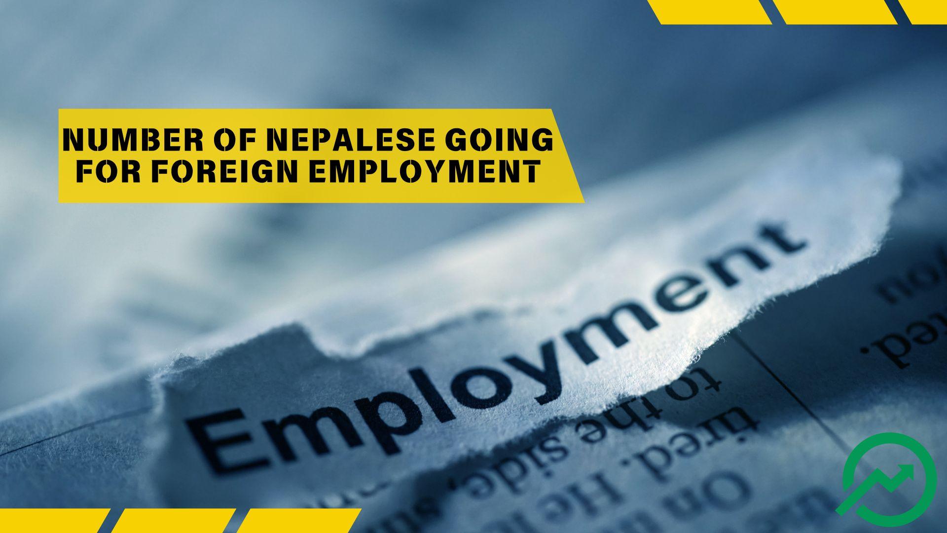 Number of Nepalese Going for Foreign Employment as of 2023/24 (Nine-month Data)