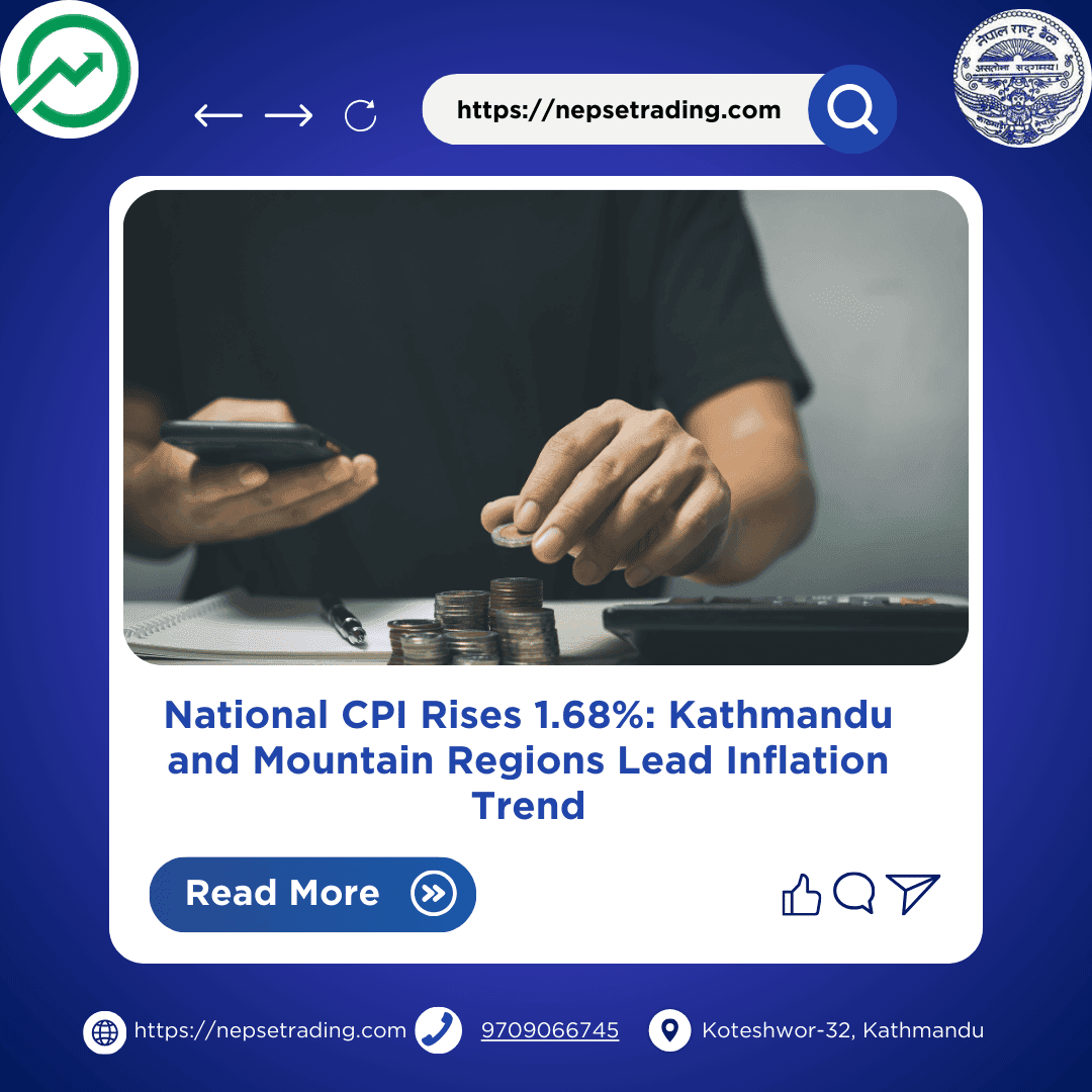 National CPI Rises 1.68%: Kathmandu and Mountain Regions Lead Inflation Trend