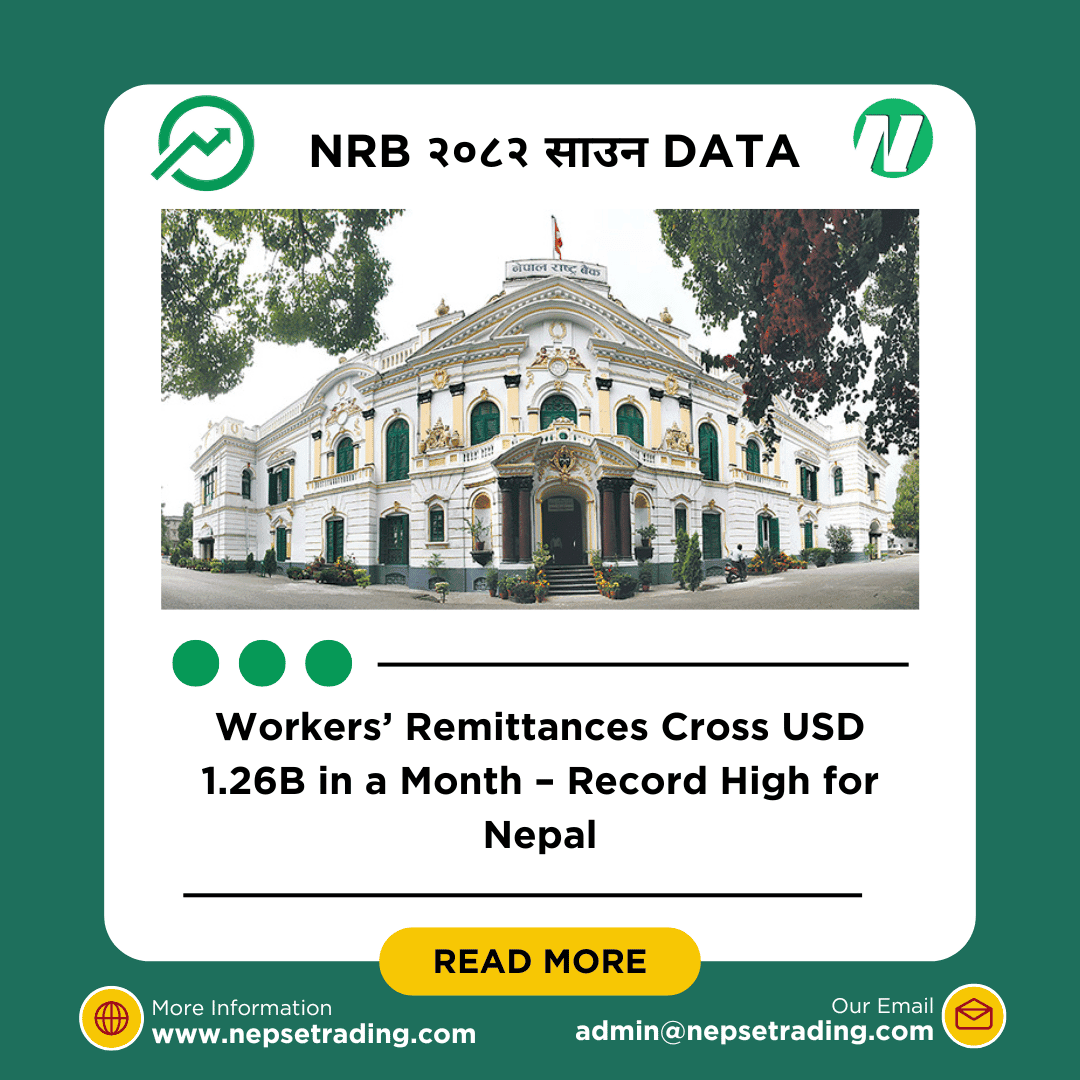 Workers’ Remittances Cross USD 1.26B in a Month – Record High for Nepal