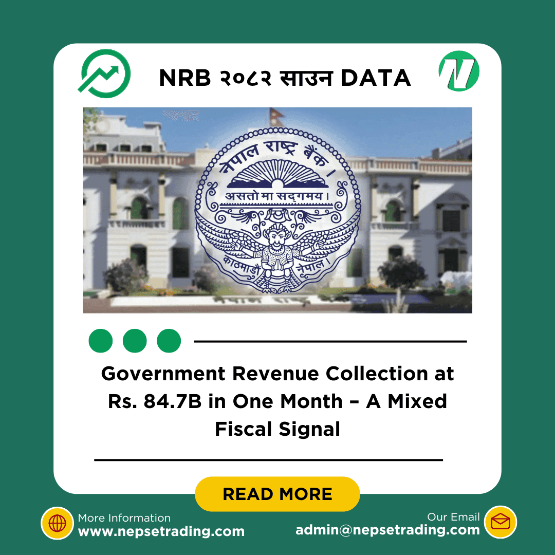 Government Revenue Collection at Rs. 84.7B in One Month – A Mixed Fiscal Signal