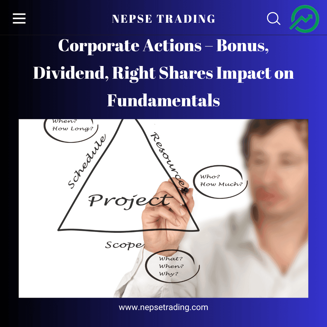 Corporate Actions – Bonus, Dividend, Right Shares Impact on Fundamentals