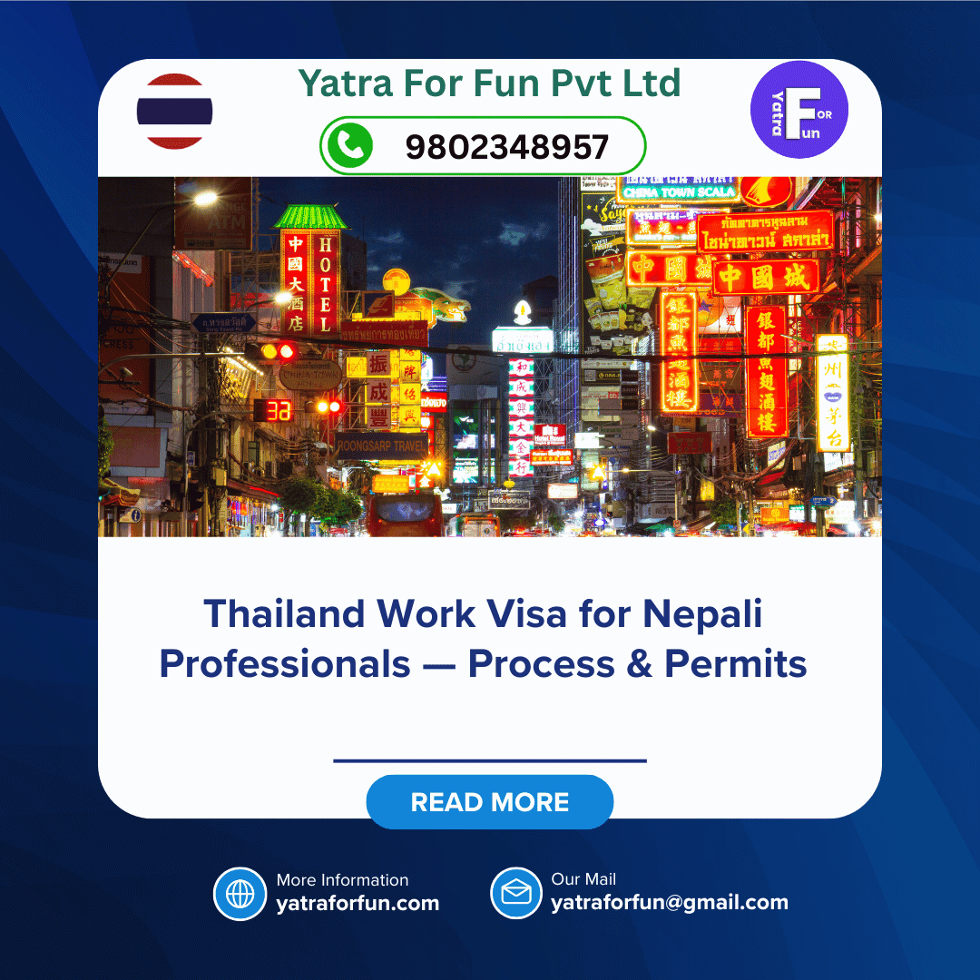 Thailand Work Visa for Nepali Professionals — Process & Permits