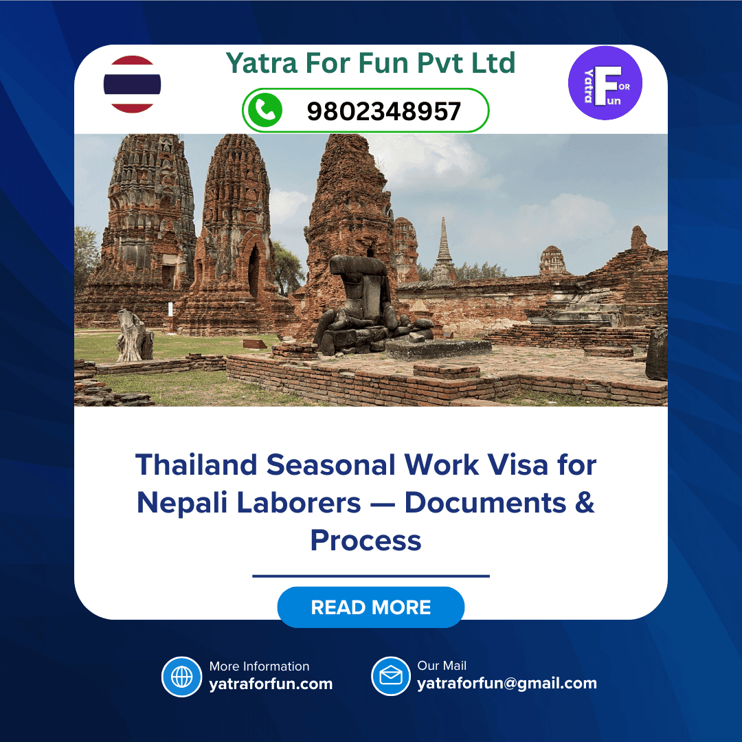 Thailand Seasonal Work Visa for Nepali Laborers — Documents & Process