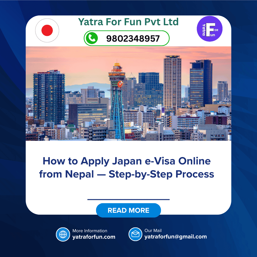 How to Apply Japan e-Visa Online from Nepal — Step-by-Step Process