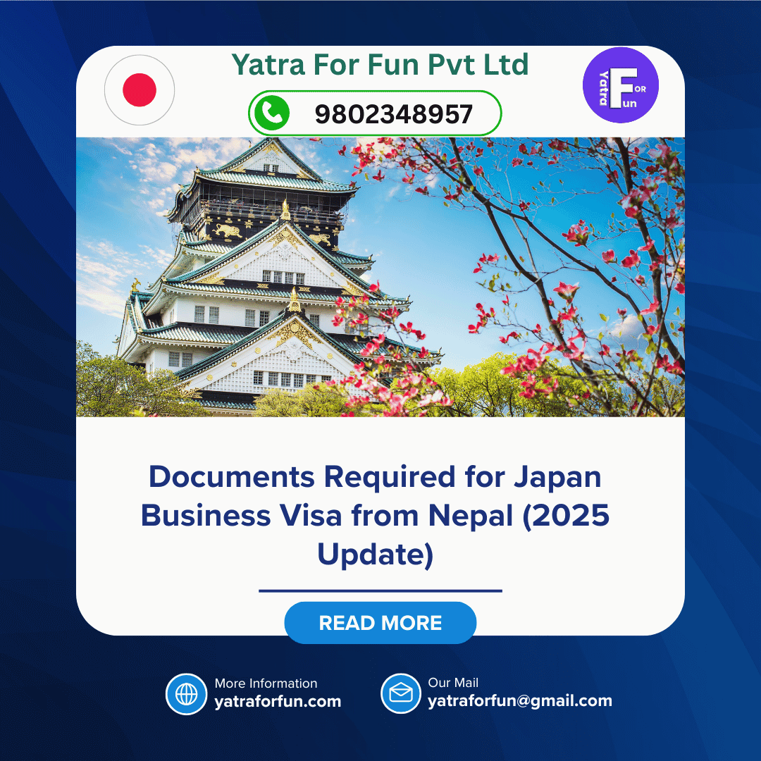 Documents Required for Japan Business Visa from Nepal (2025 Update)
