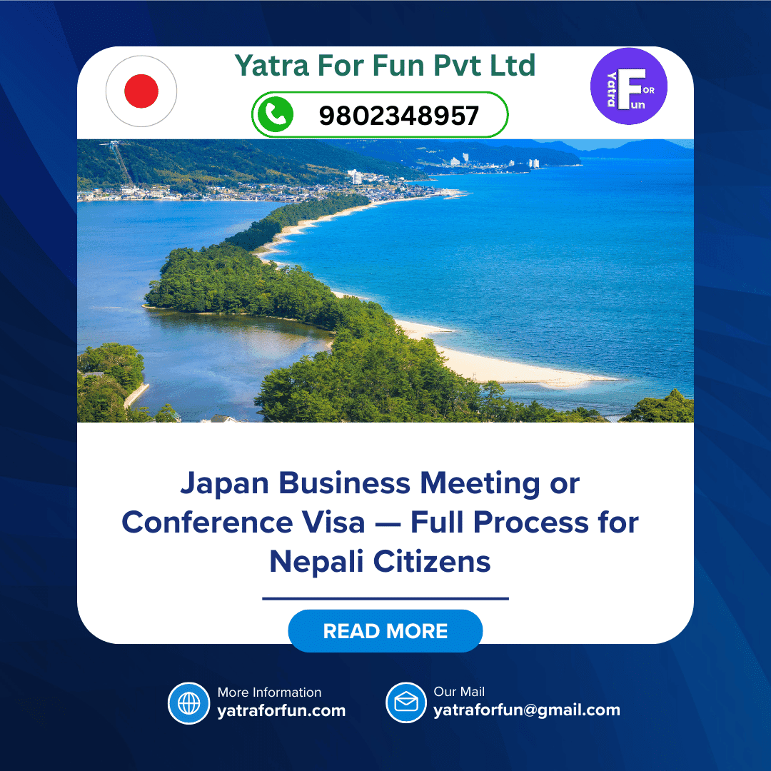 Japan Business Meeting or Conference Visa — Full Process for Nepali Citizens