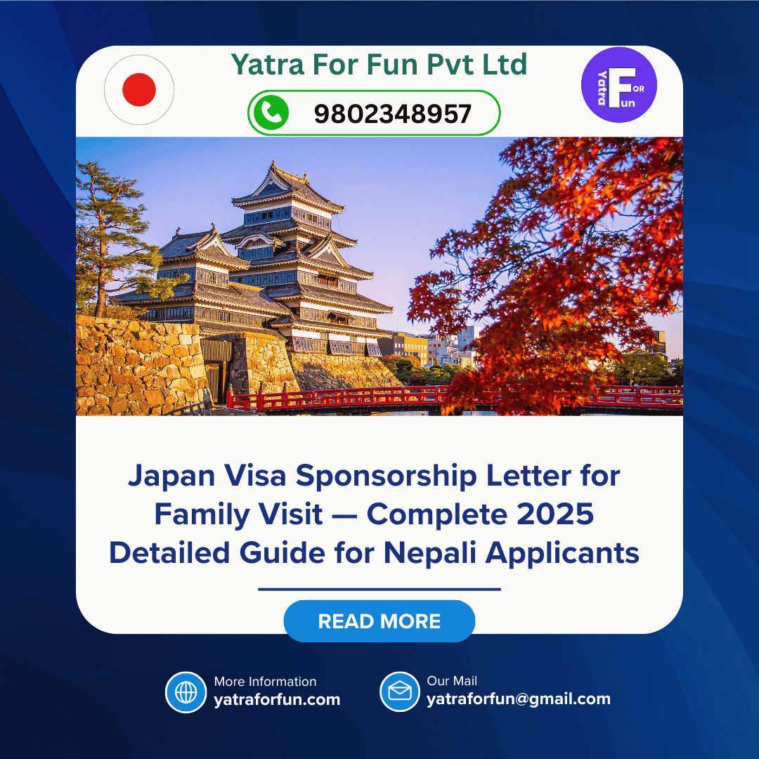 Japan Visa Sponsorship Letter for Family Visit — Complete 2025 Detailed Guide for Nepali Applicants