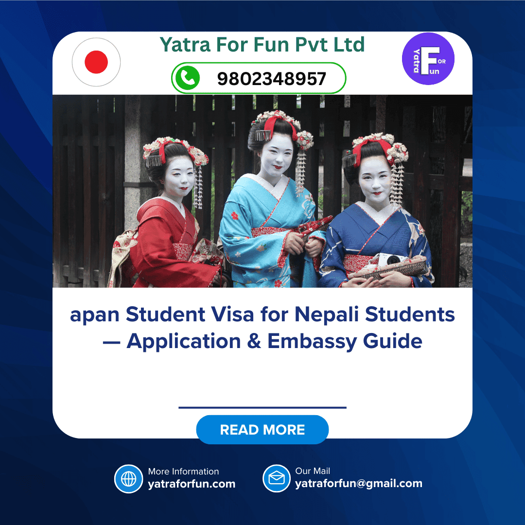 Japan Student Visa for Nepali Students — Application & Embassy Guide