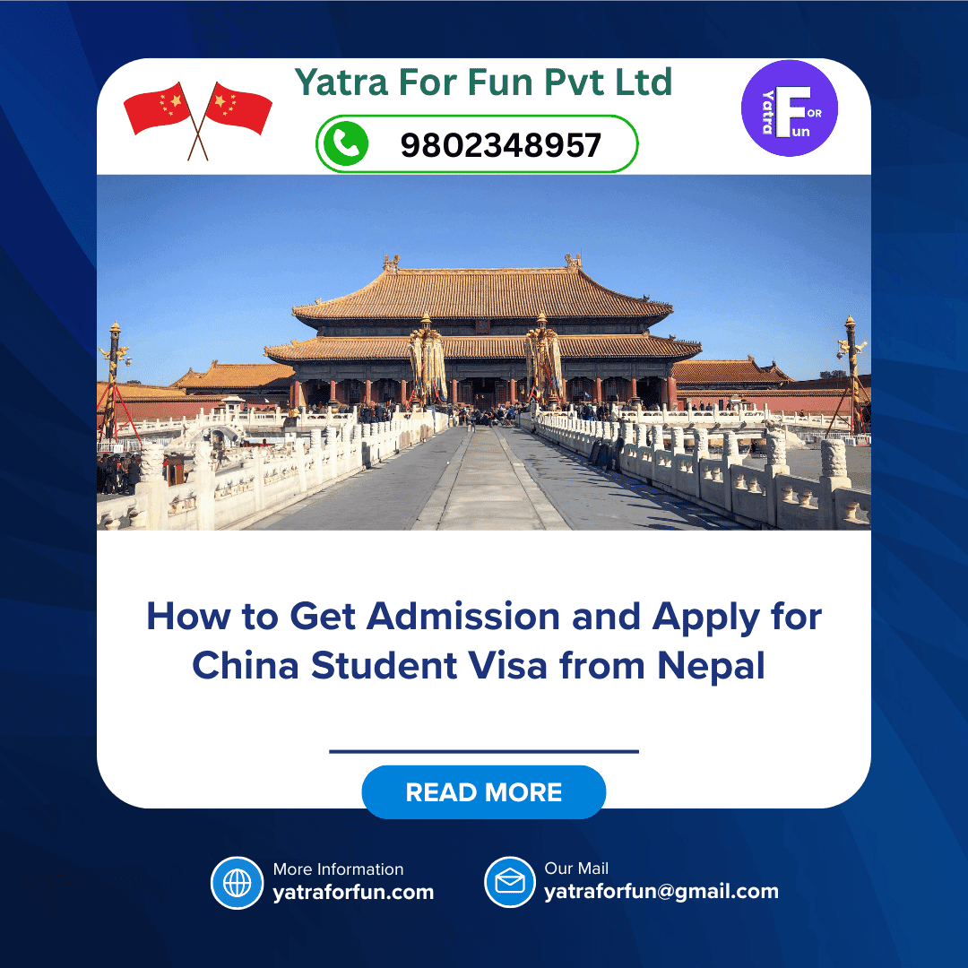 How to Get Admission and Apply for China Student Visa from Nepal