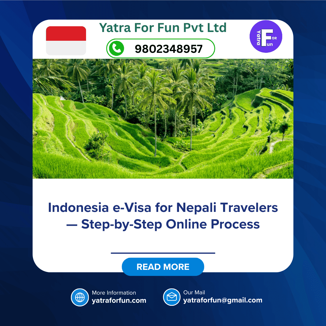 Indonesia e-Visa for Nepali Travelers — Step-by-Step Online Process