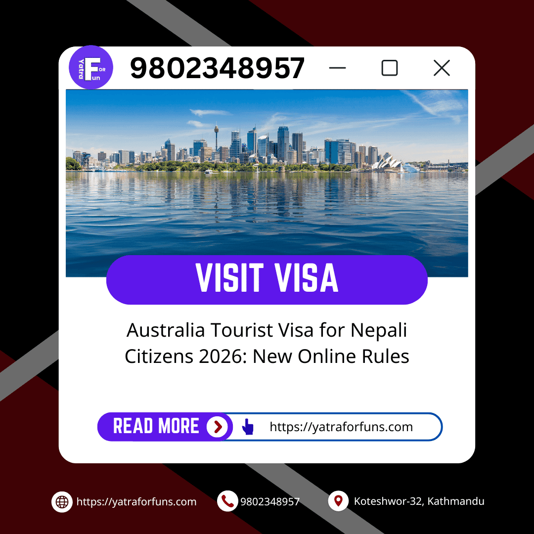 Australia Tourist Visa for Nepali Citizens 2026: New Online Rules