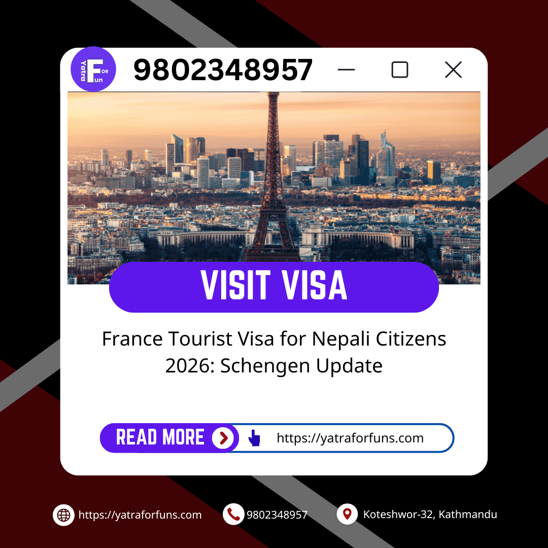 France Tourist Visa for Nepali Citizens 2026: Schengen Update