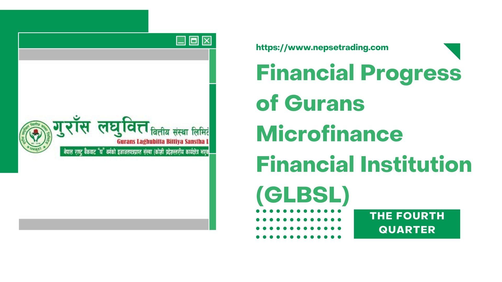 Financial Progress of Gurans Microfinance Financial Institution (GLBSL)