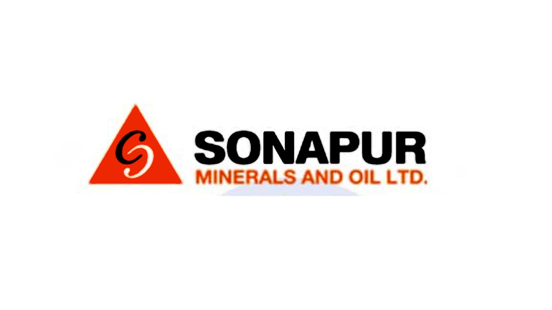 The Earnings Per Share (EPS) of Sonapur Minerals and Oil Limited remains negative.