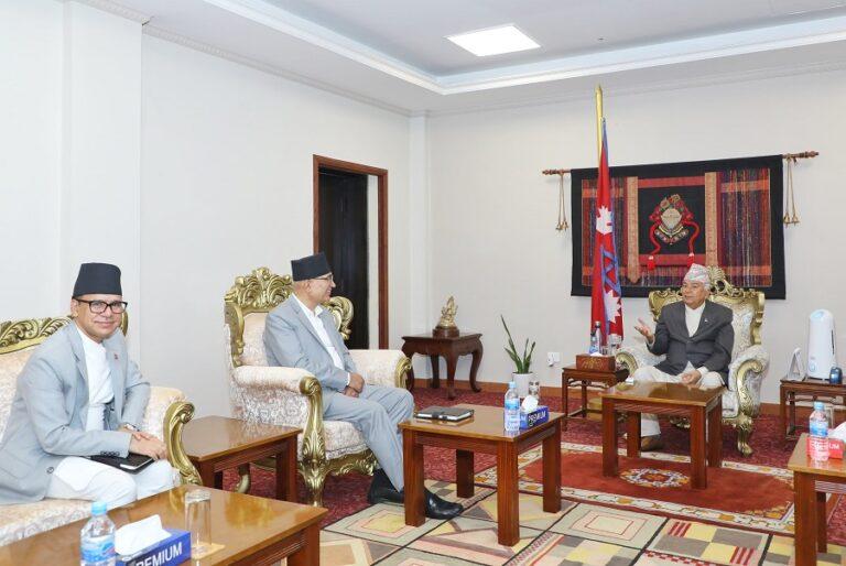 Finance Minister Paudel Briefs President on Upcoming Budget