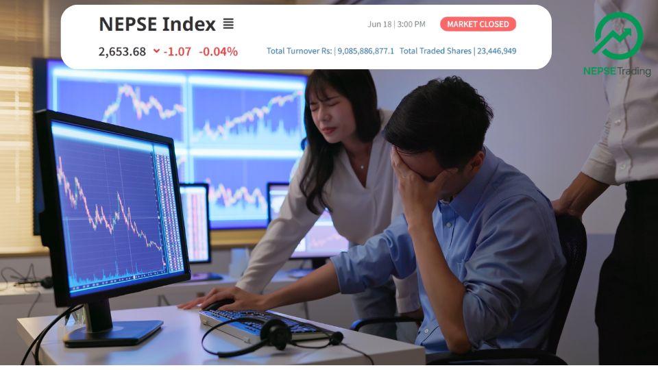 नेप्सेमा गिरावट जारी, केही कम्पनीहरू उकालोमै — ठूला ब्रोकरबाट खरिद चाप 