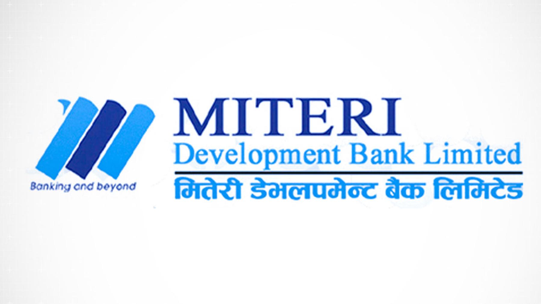 Miteri Development Bank Announces 10% Cash Dividend