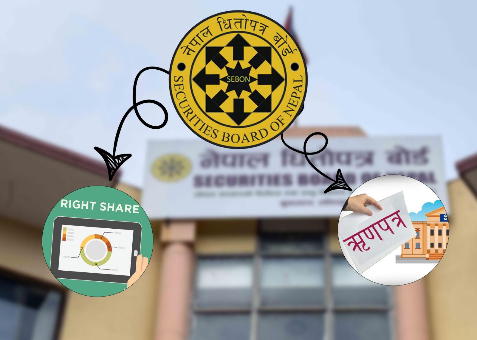 सेवोनद्वारा एकै दिन चार कम्पनीलाई हकप्रद, अग्राधिकार सेयर र ऋणपत्र निष्कासनको अनुमति