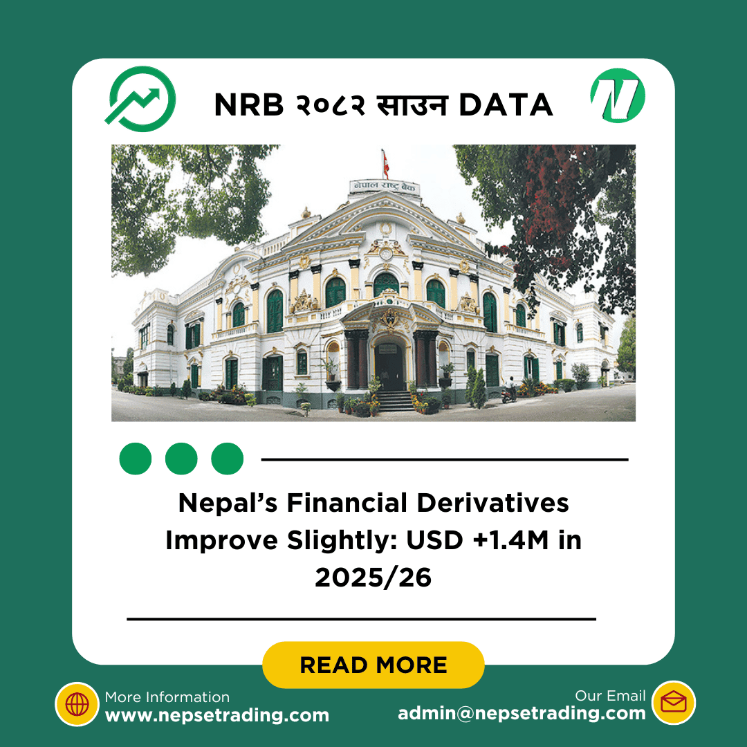 Nepal’s Financial Derivatives Improve Slightly: USD +1.4M in 2025/26