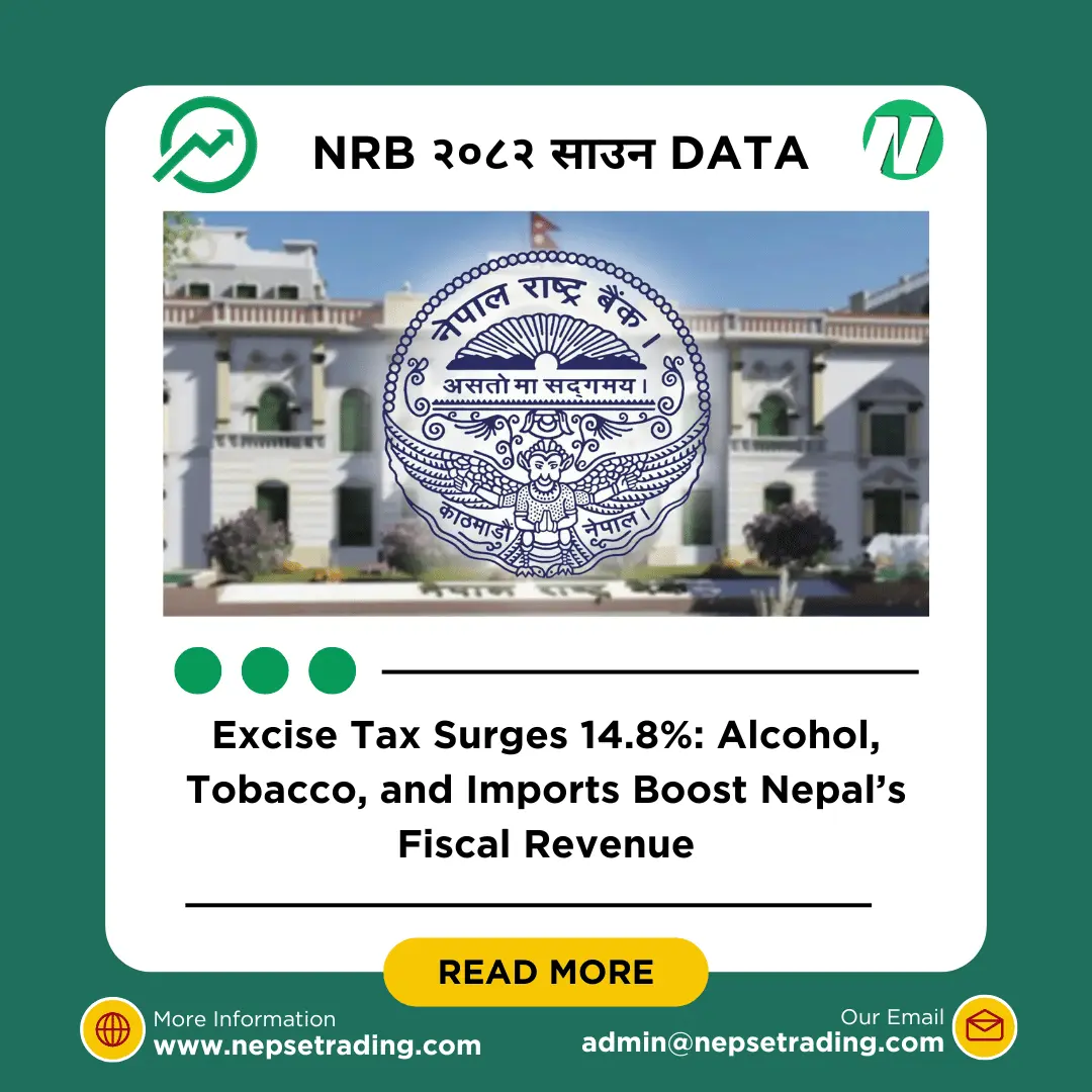Excise Tax Surges 14.8%: Alcohol, Tobacco, and Imports Boost Nepal’s Fiscal Revenue