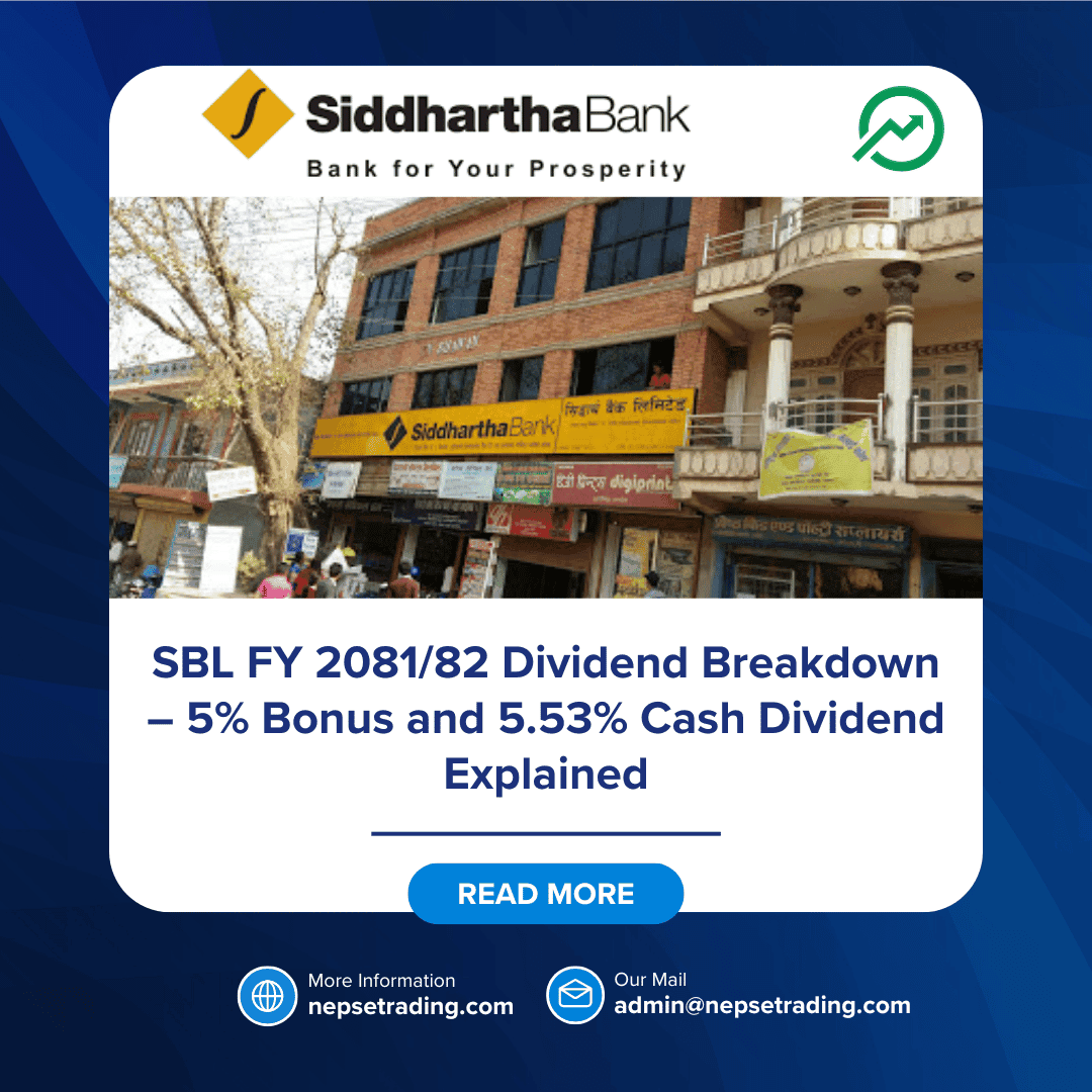 SBL FY 2081/82 Dividend Breakdown – 5% Bonus and 5.53% Cash Dividend Explained