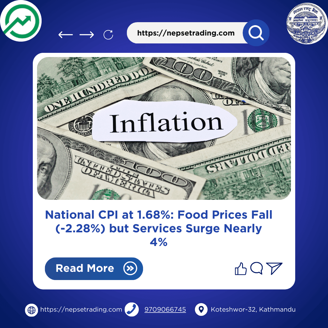 National CPI at 1.68%: Food Prices Fall (-2.28%) but Services Surge Nearly 4%