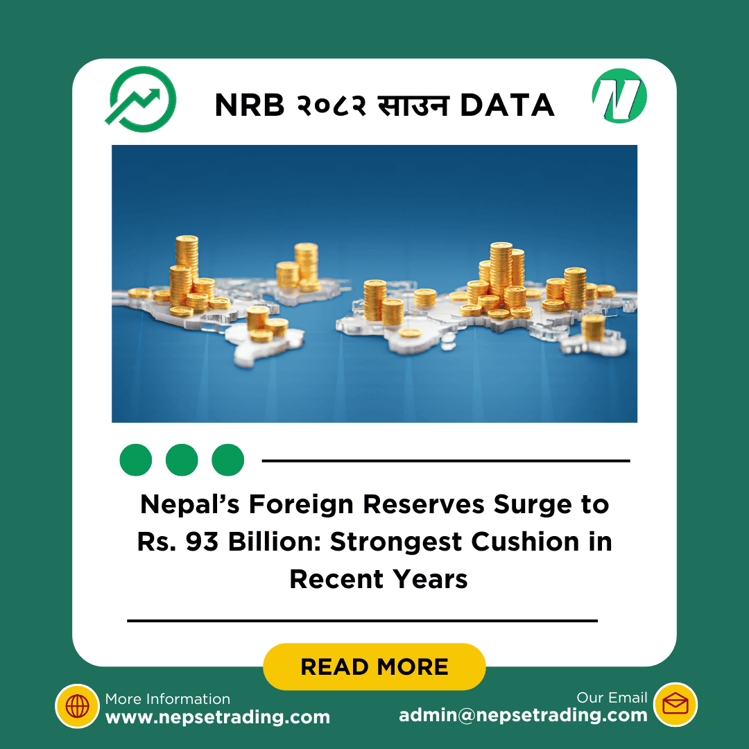 Nepal’s Foreign Reserves Surge to Rs. 93 Billion: Strongest Cushion in Recent Years