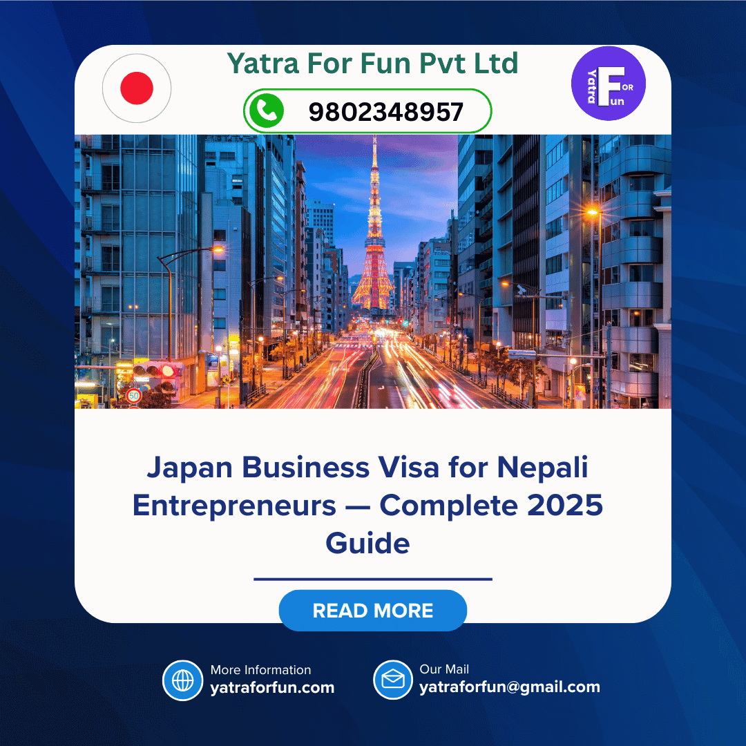 Japan Business Visa for Nepali Entrepreneurs — Complete 2025 Guide