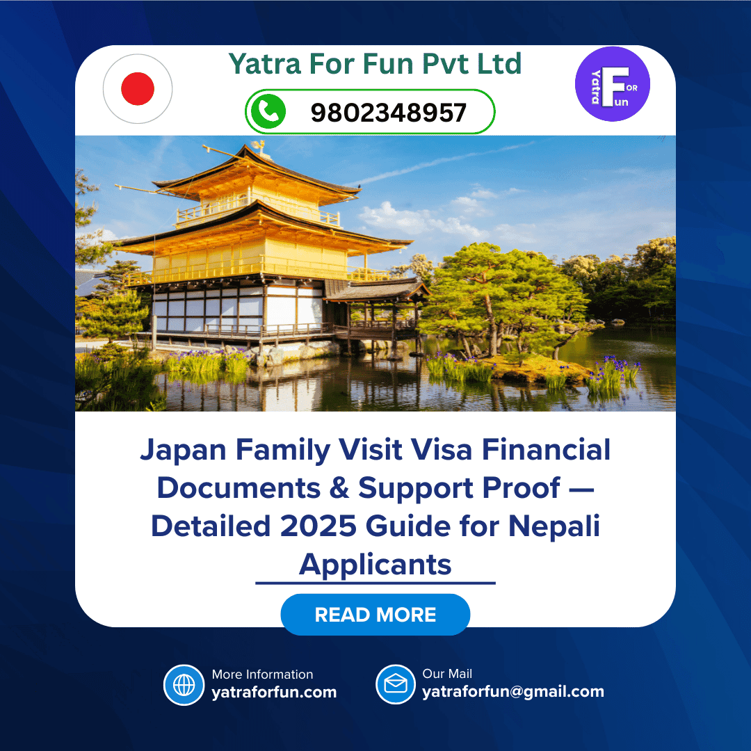 Japan Family Visit Visa Financial Documents & Support Proof — Detailed 2025 Guide for Nepali Applicants