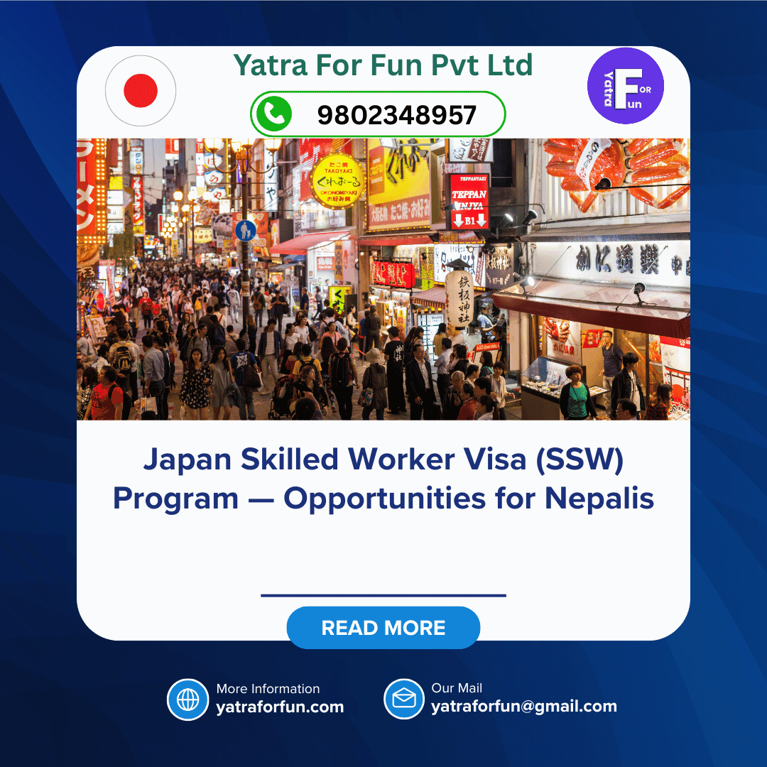 Japan Skilled Worker Visa (SSW) Program — Opportunities for Nepalis