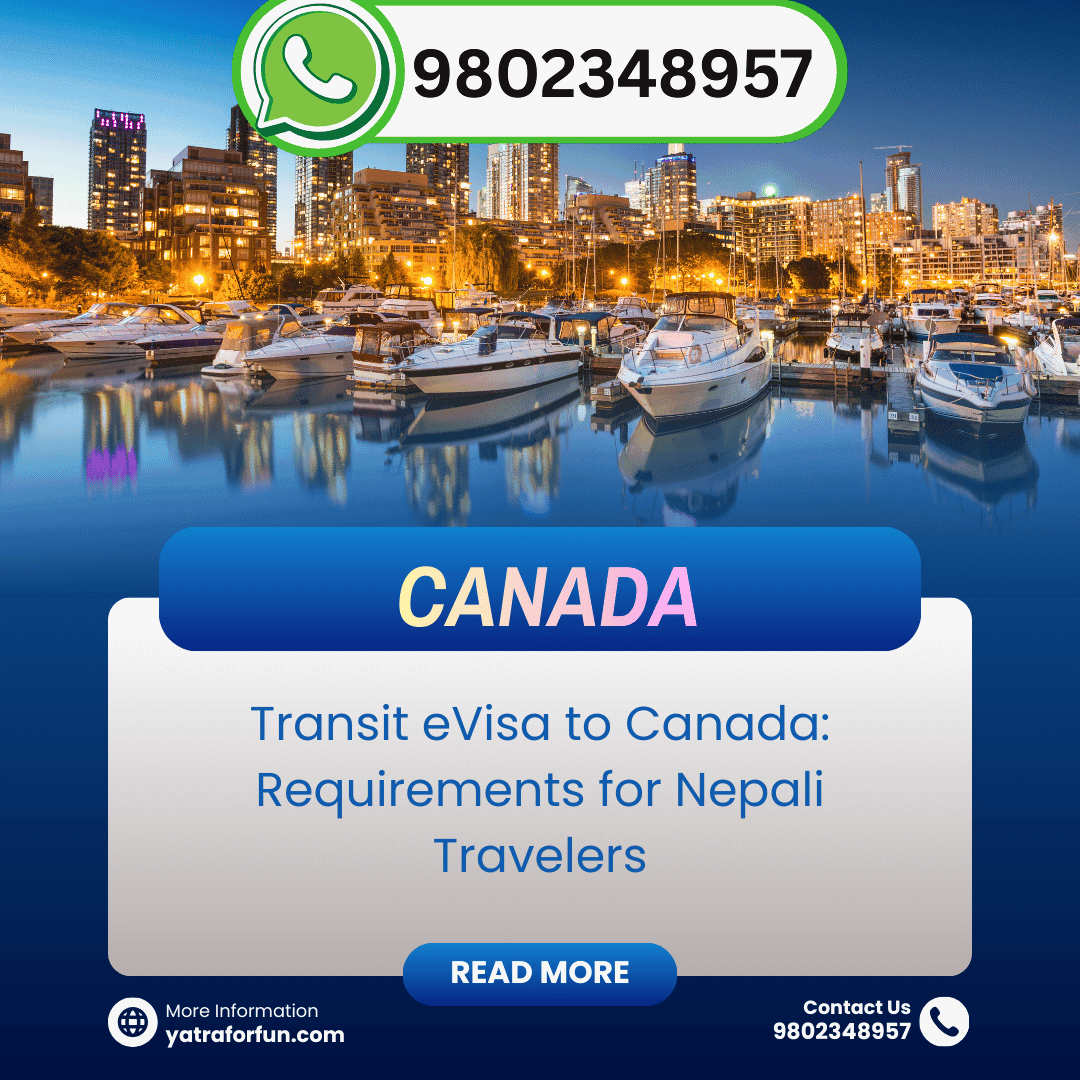 Transit eVisa to Canada: Requirements for Nepali Travelers